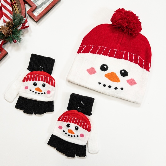 Gold Medal Other - Kid's Snowman Cold Weather Beanie and Glove Set/ 2PC